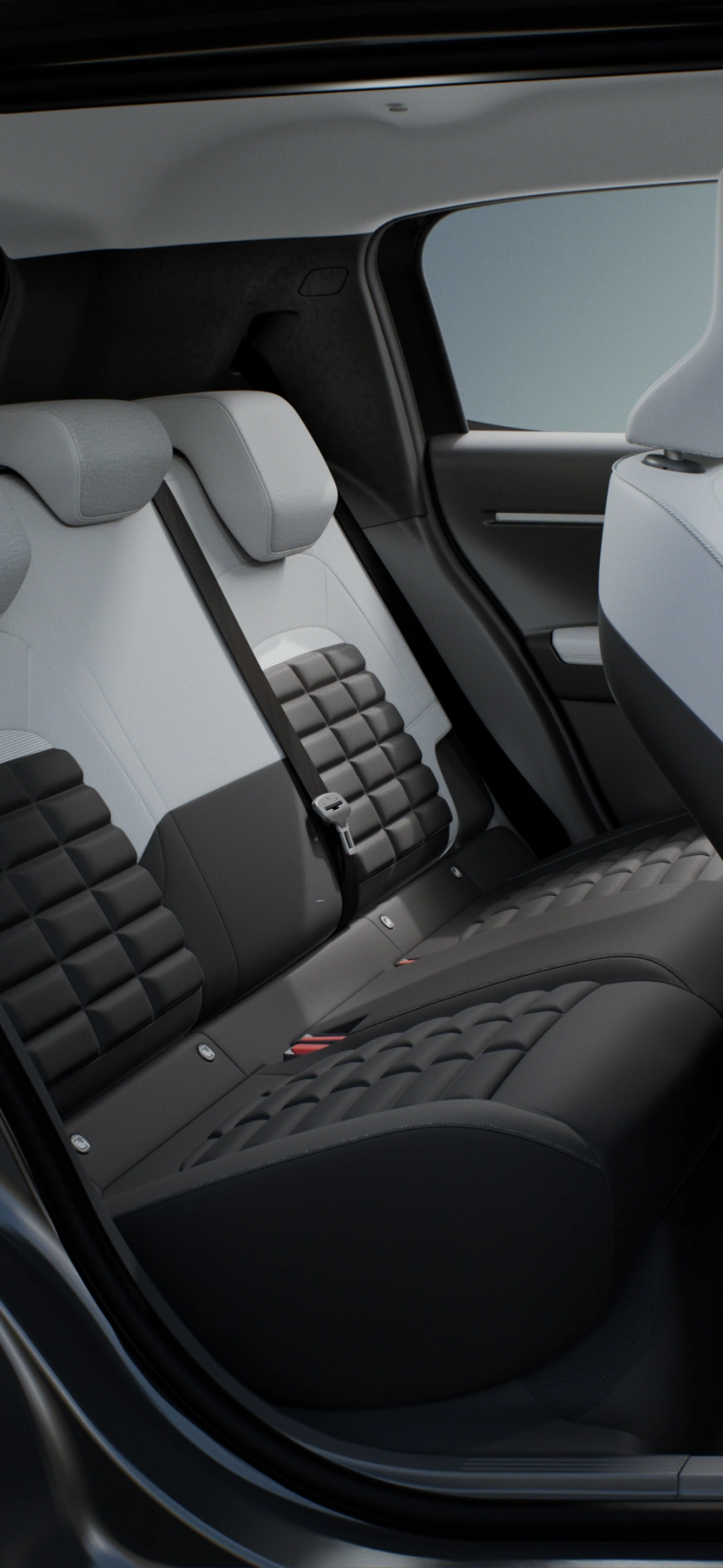 Side interior view of Citroën C3 compact SUV showing spacious cabin with Advanced Comfort seats for relaxed, practical and affordable everyday mobility.