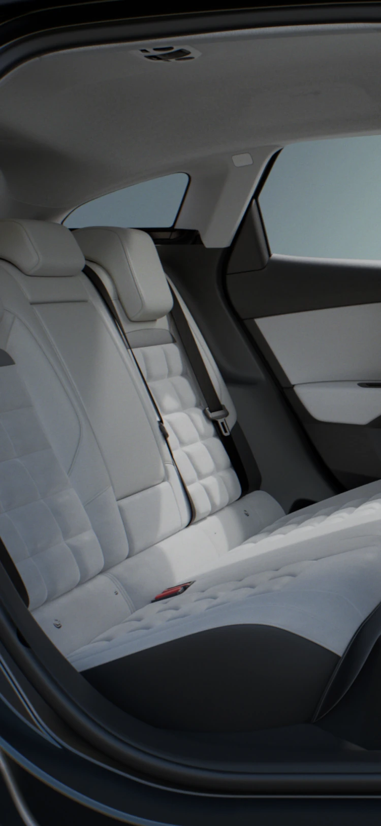 Close‑up of the Citroën C4 X rear light design illuminated in warm sunset lighting