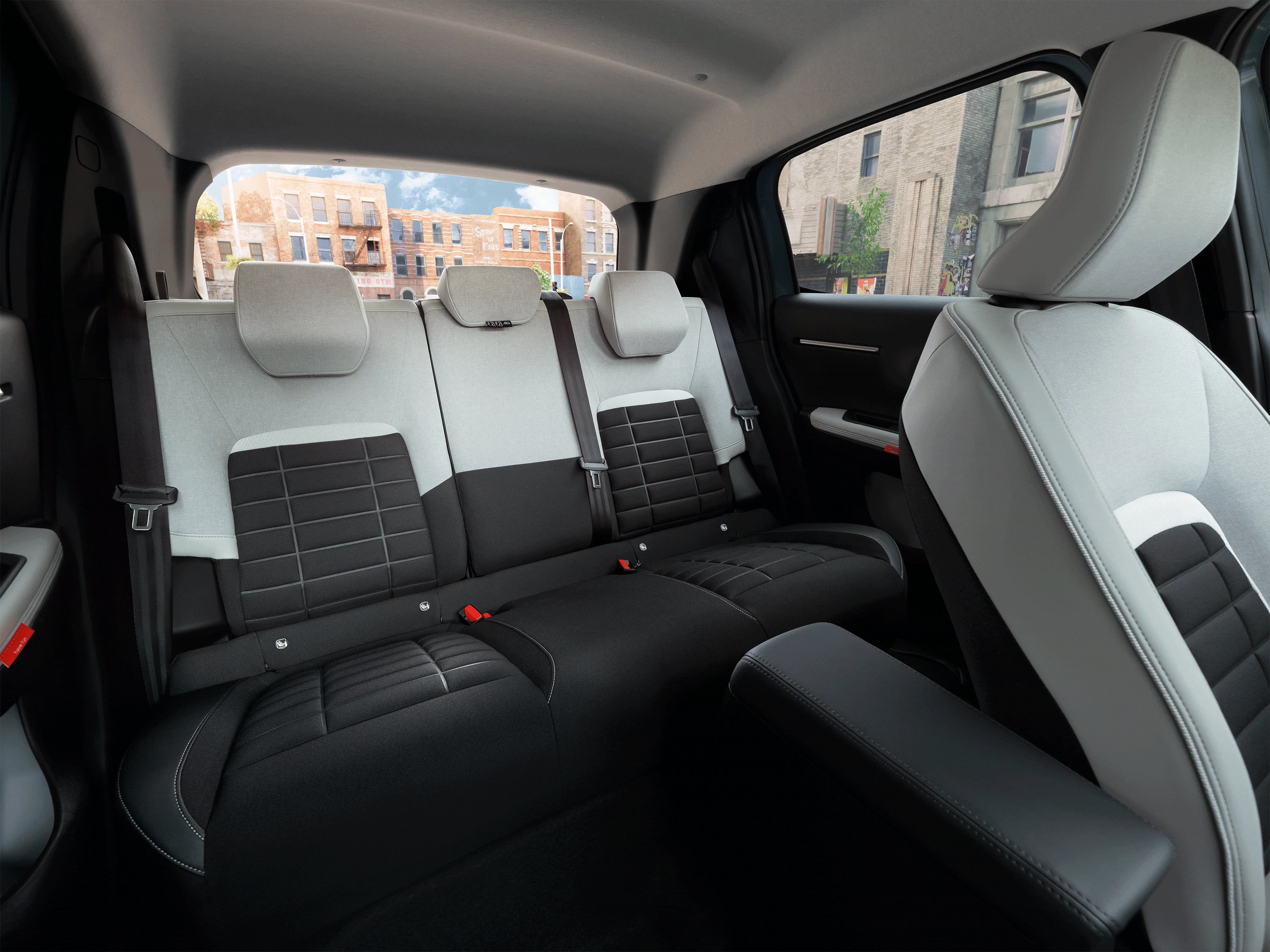 Vista interna di Citroën C3 che evidenzia le regolazioni dei sedili per un comfort ottimizzato, per una mobilità quotidiana più fluida e accessibile.