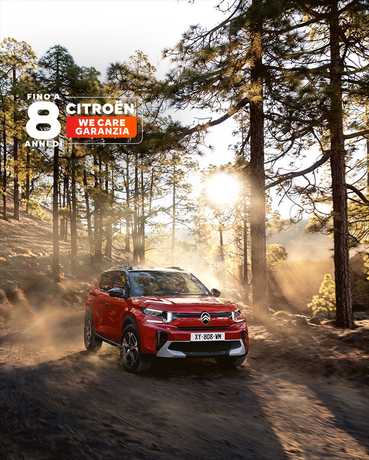 New ë-C3 Aircross in a forest